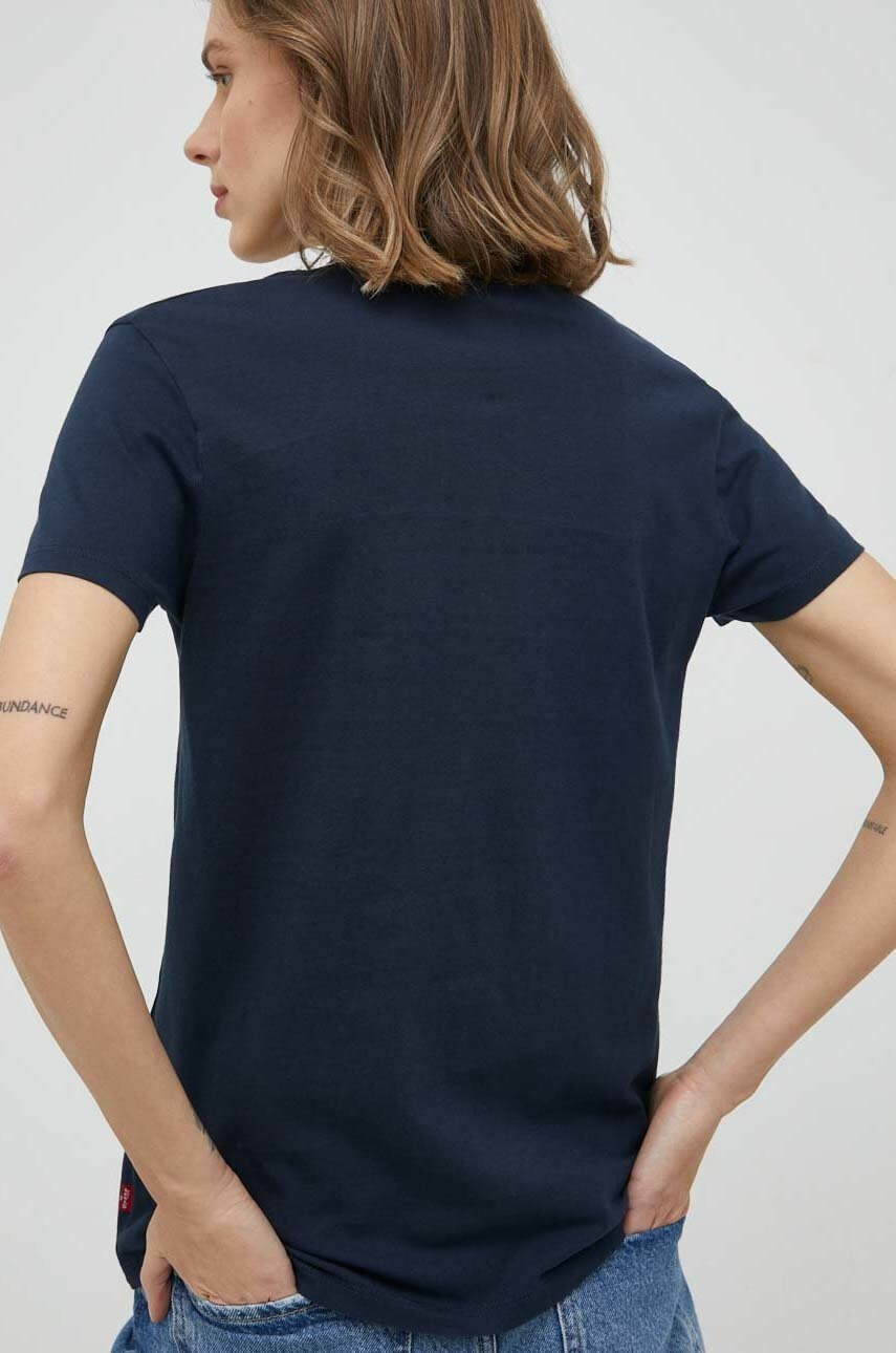 Levi's Памучна тениска в тъмносиньо - Pepit.bg
