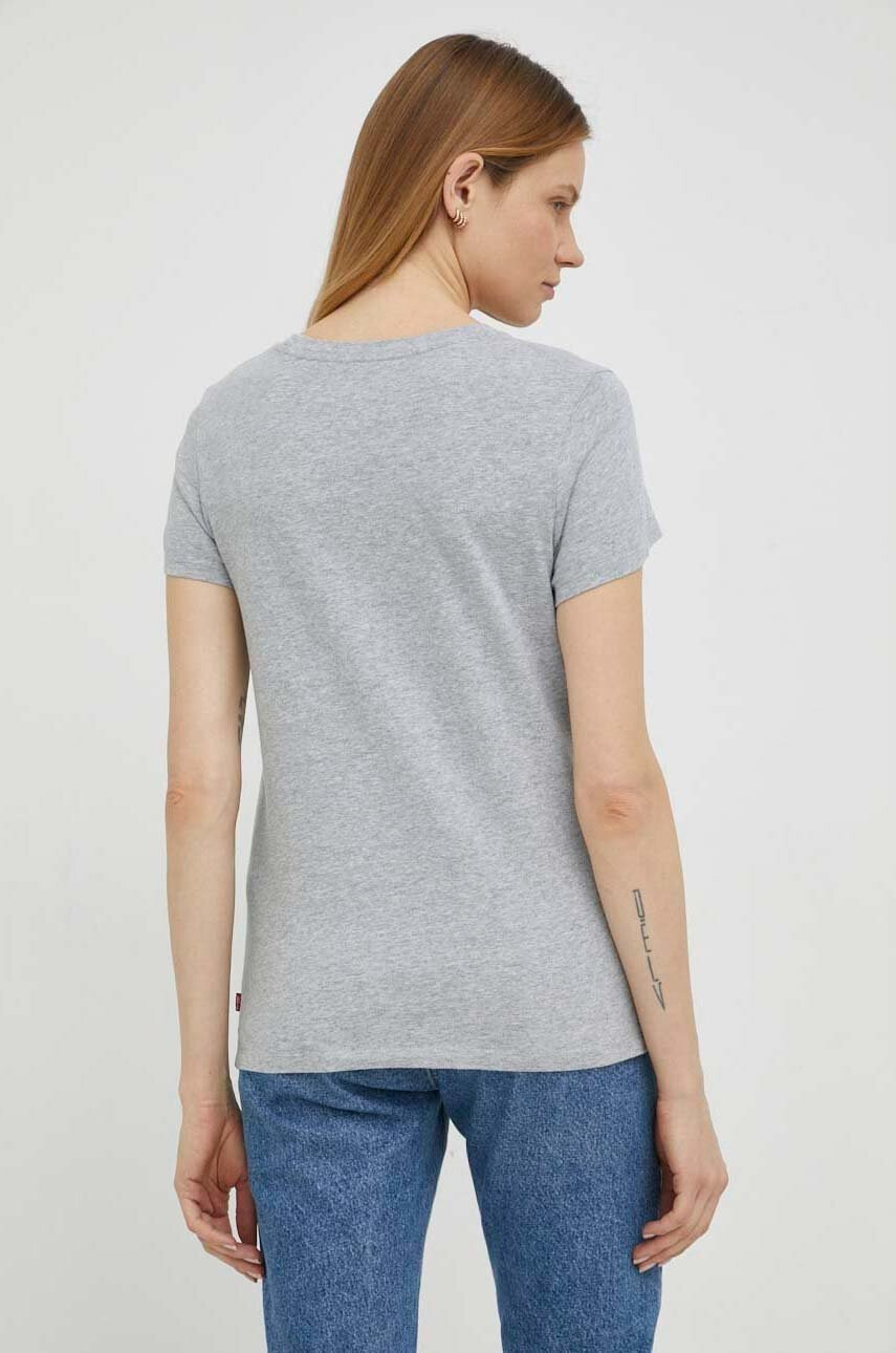 Levi's Памучна тениска в сиво - Pepit.bg