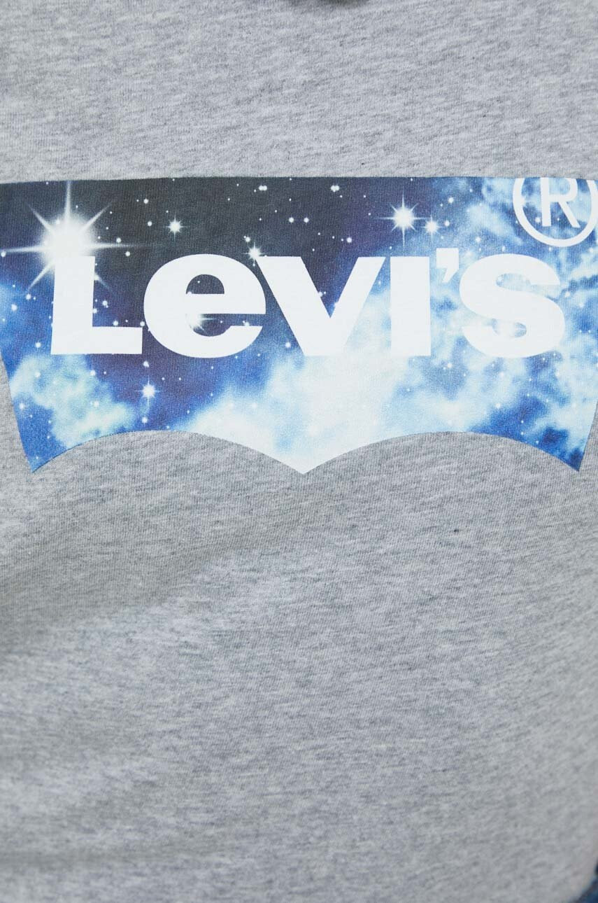 Levi's Памучна тениска в сиво - Pepit.bg