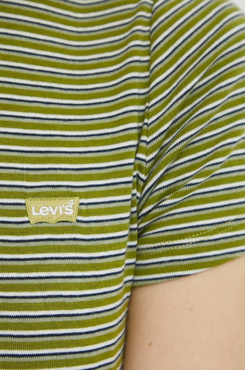 Levi's Памучна тениска в зелено - Pepit.bg