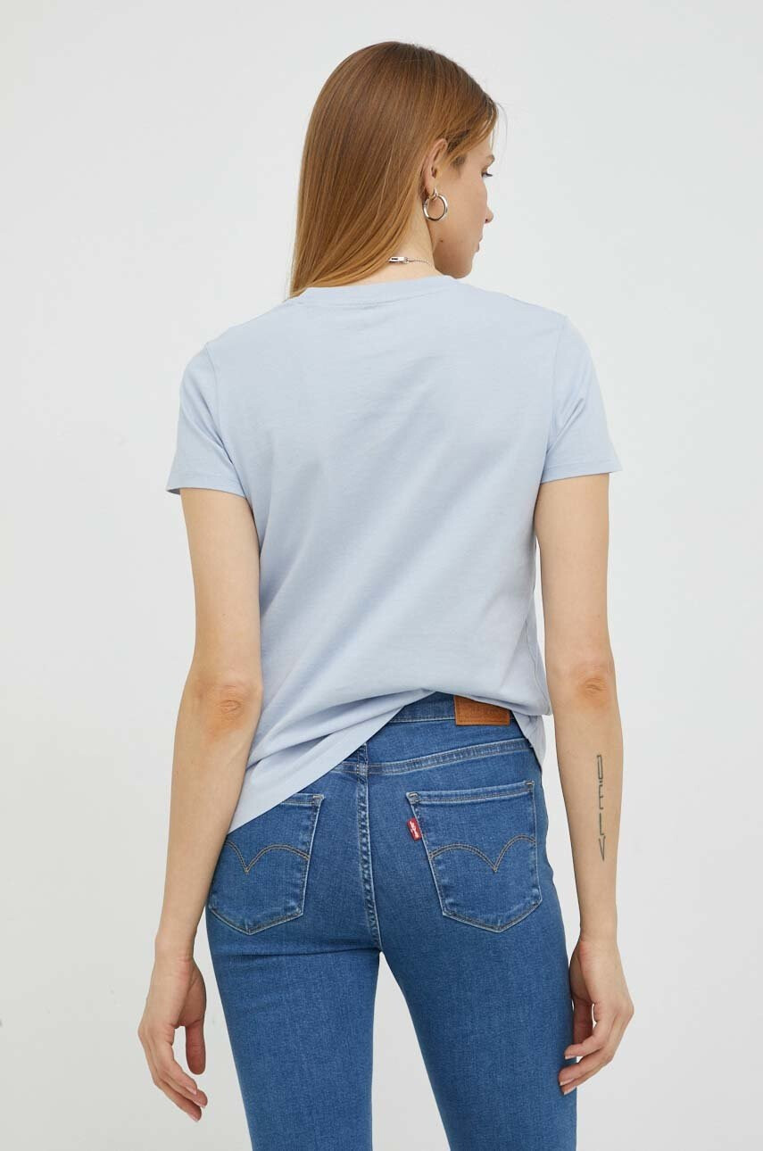 Levi's Памучна тениска в синьо - Pepit.bg
