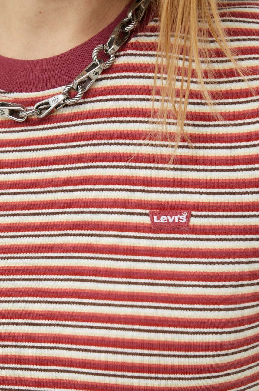 Levi's Памучна тениска в лилаво - Pepit.bg