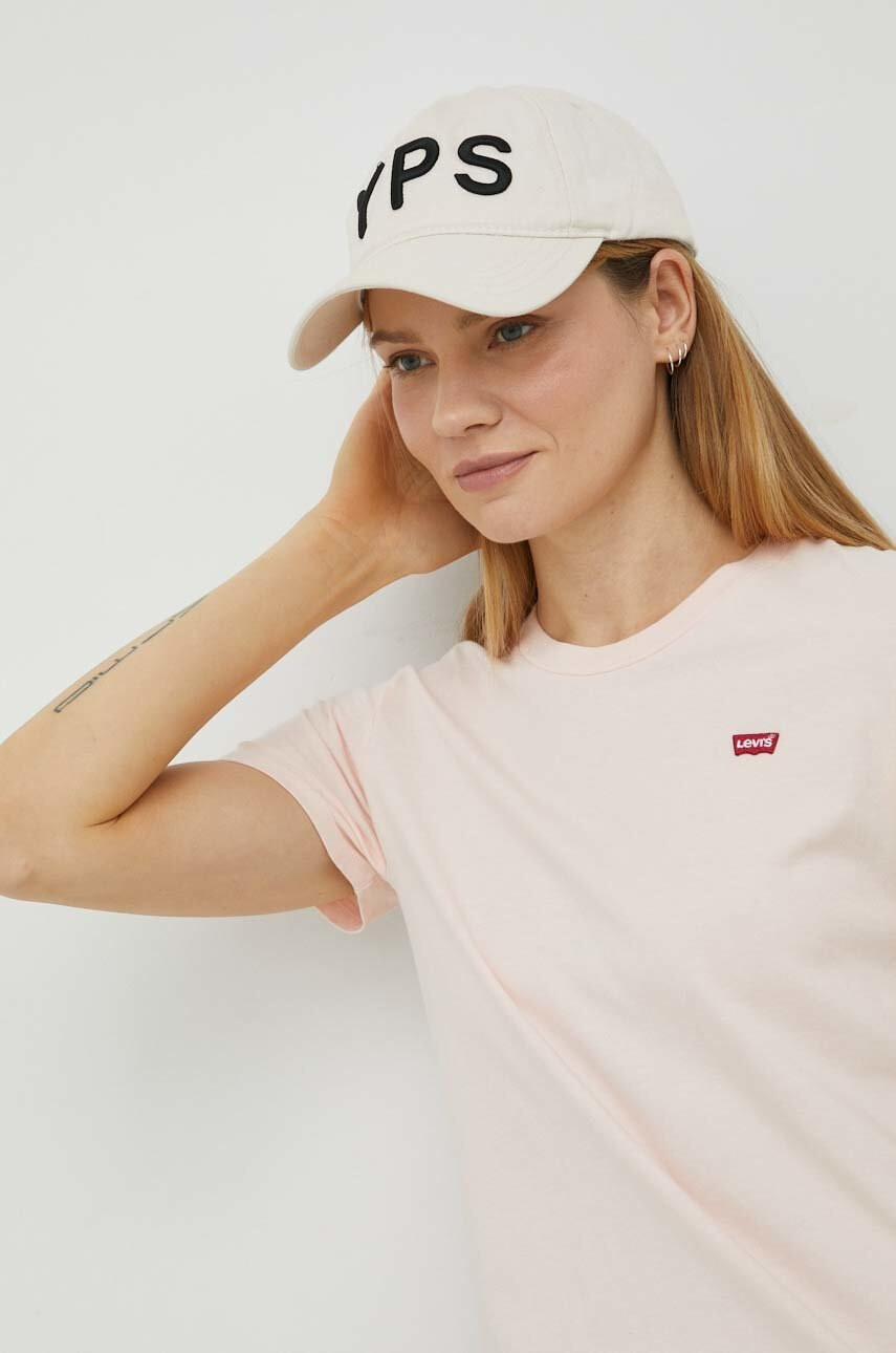 Levi's Памучна тениска в розово - Pepit.bg