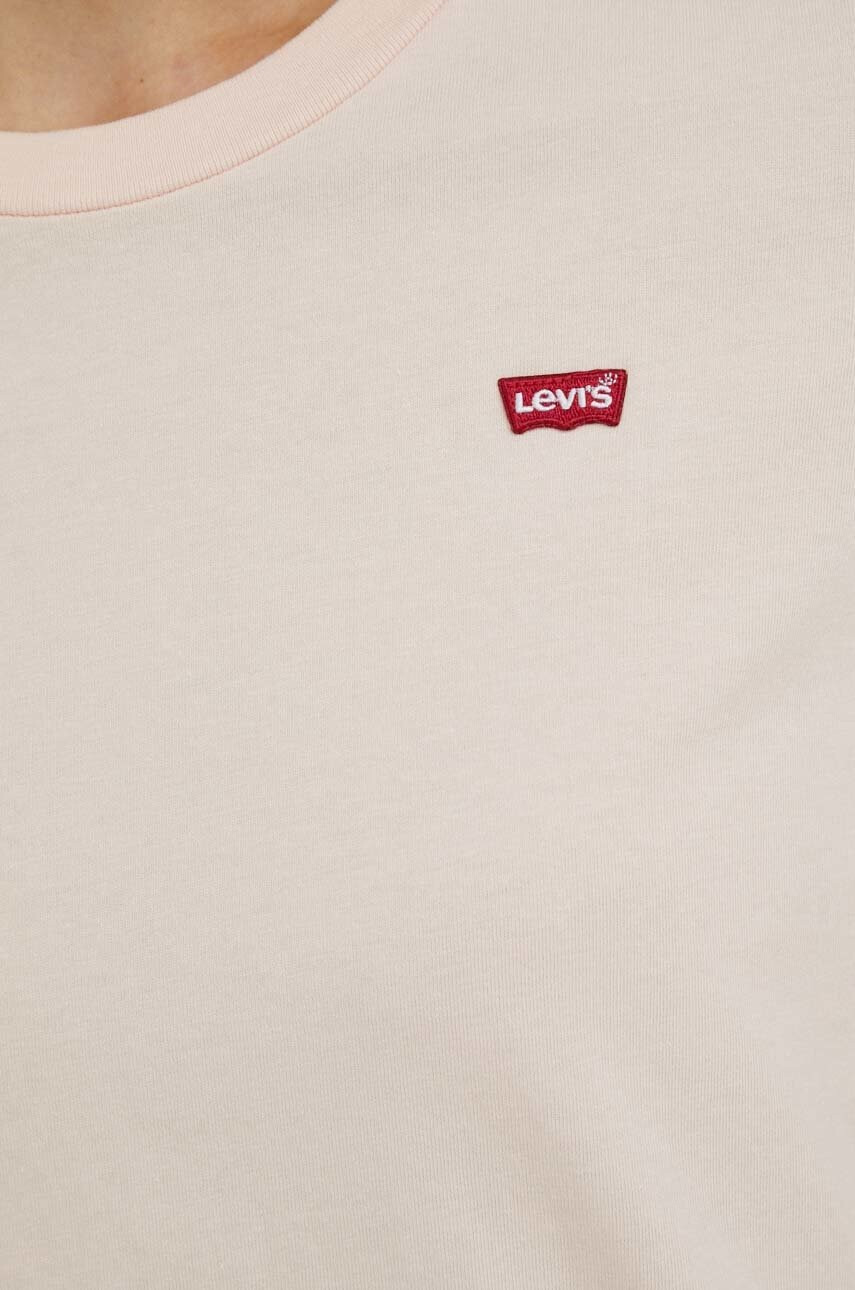 Levi's Памучна тениска в розово - Pepit.bg