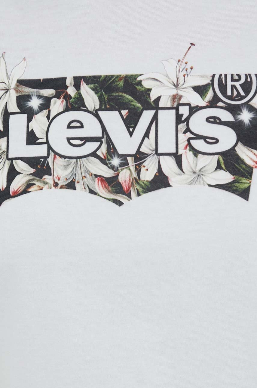 Levi's Памучна тениска в бяло - Pepit.bg