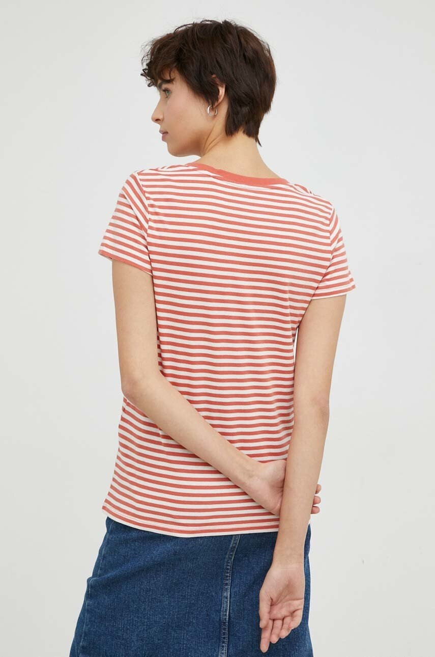 Levi's Памучна тениска в оранжево - Pepit.bg