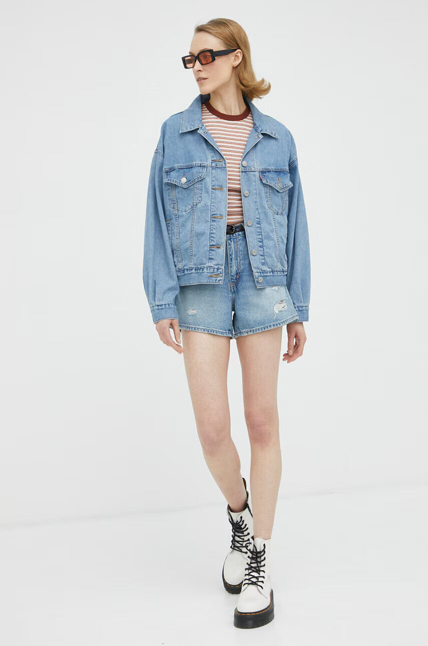 Levi's Памучна тениска в розово - Pepit.bg