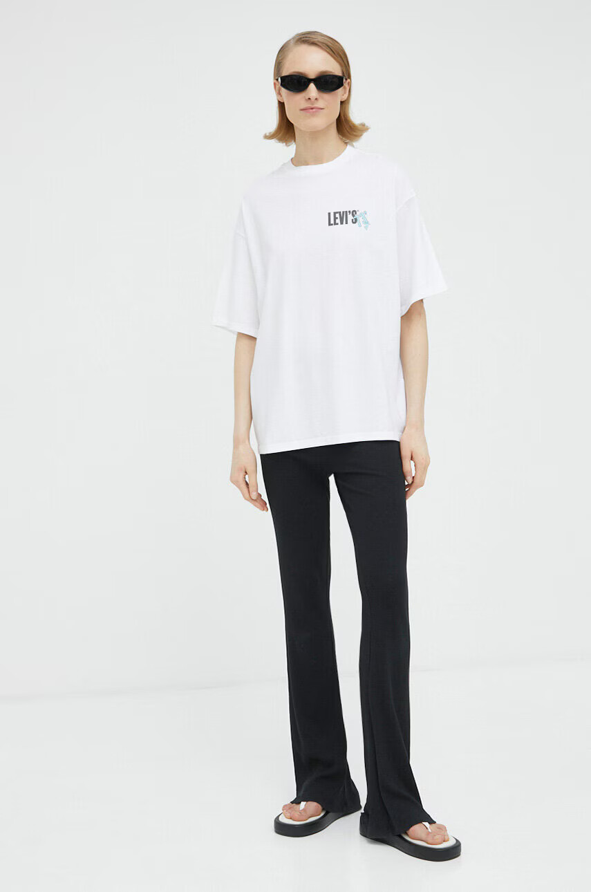 Levi's Памучна тениска в бяло - Pepit.bg