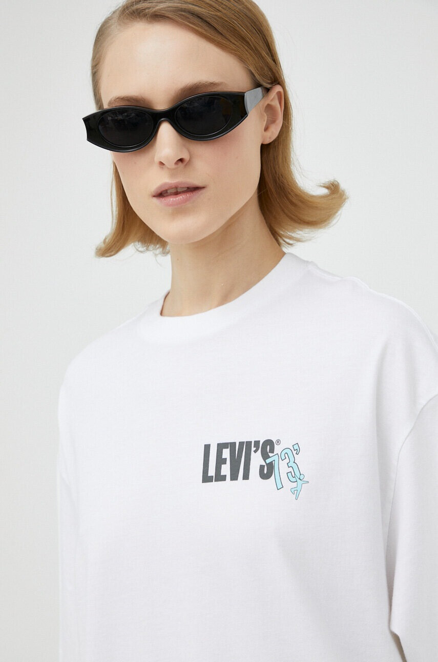 Levi's Памучна тениска в бяло - Pepit.bg