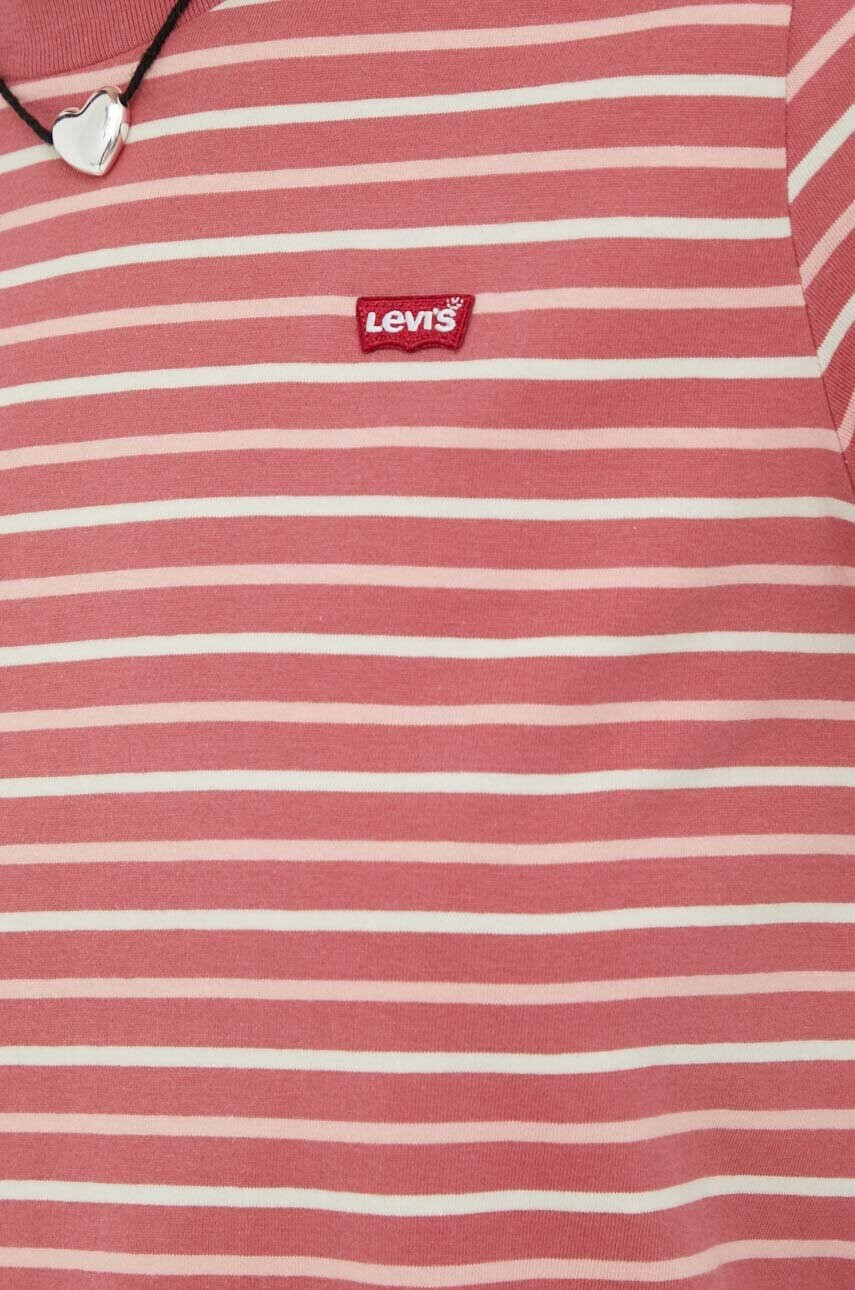 Levi's Памучна тениска в червено - Pepit.bg