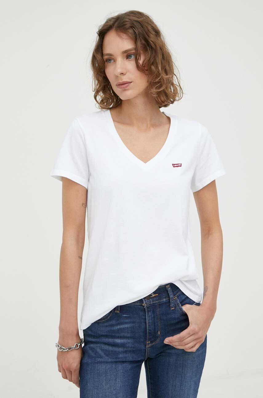 Levi's Памучна тениска (2 броя) в бяло - Pepit.bg
