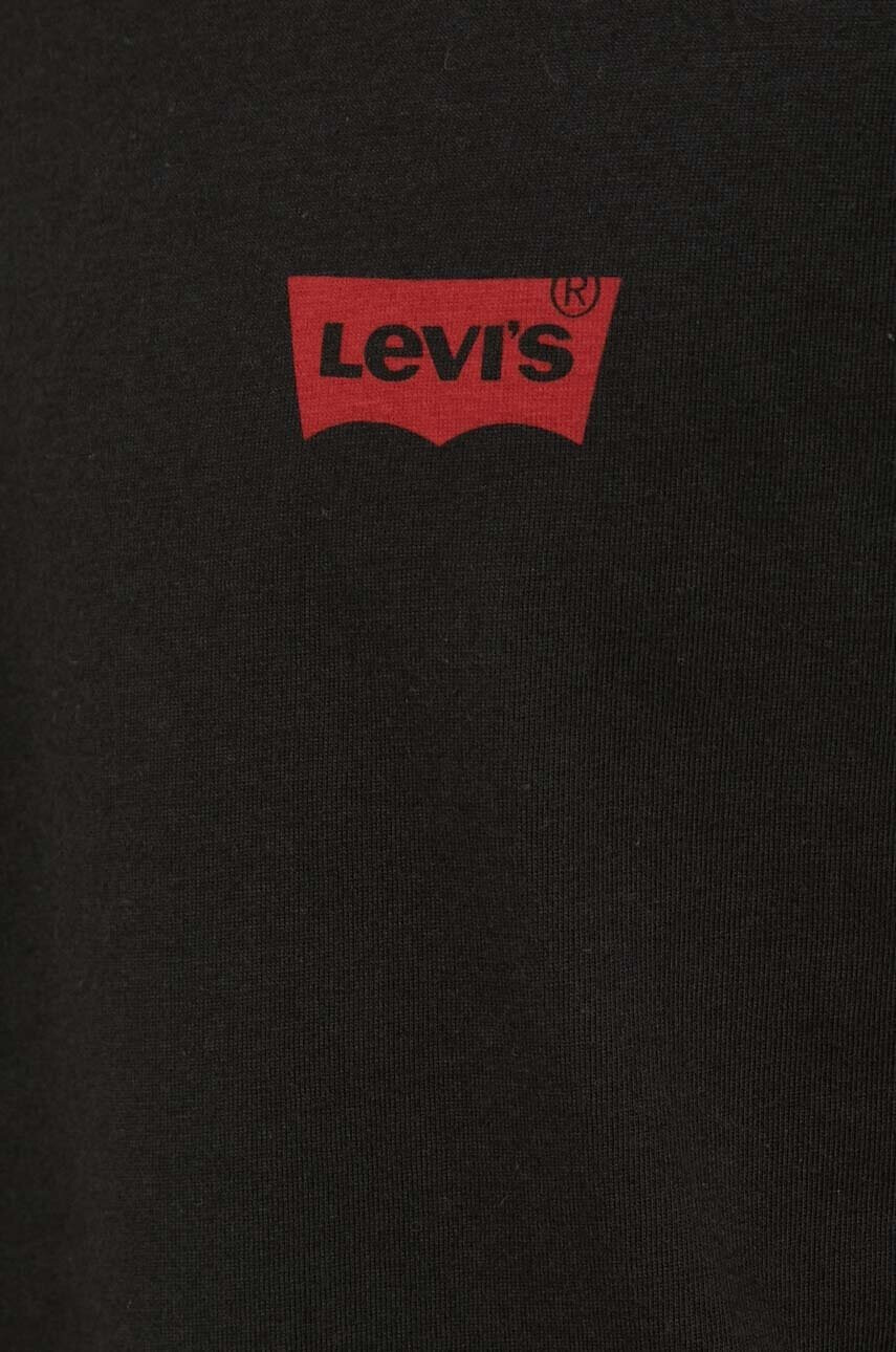 Levi's Памучна тениска (2 броя) в черно с принт - Pepit.bg