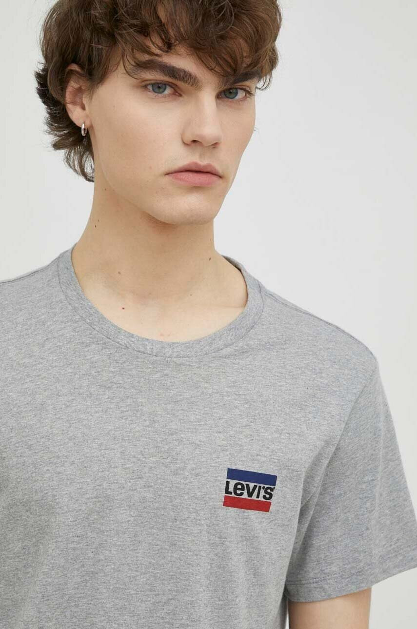 Levi's Памучна тениска (2 броя) в черно с принт - Pepit.bg