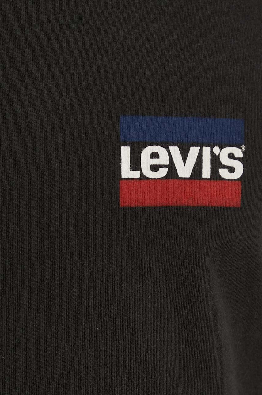 Levi's Памучна тениска (2 броя) в черно с принт - Pepit.bg