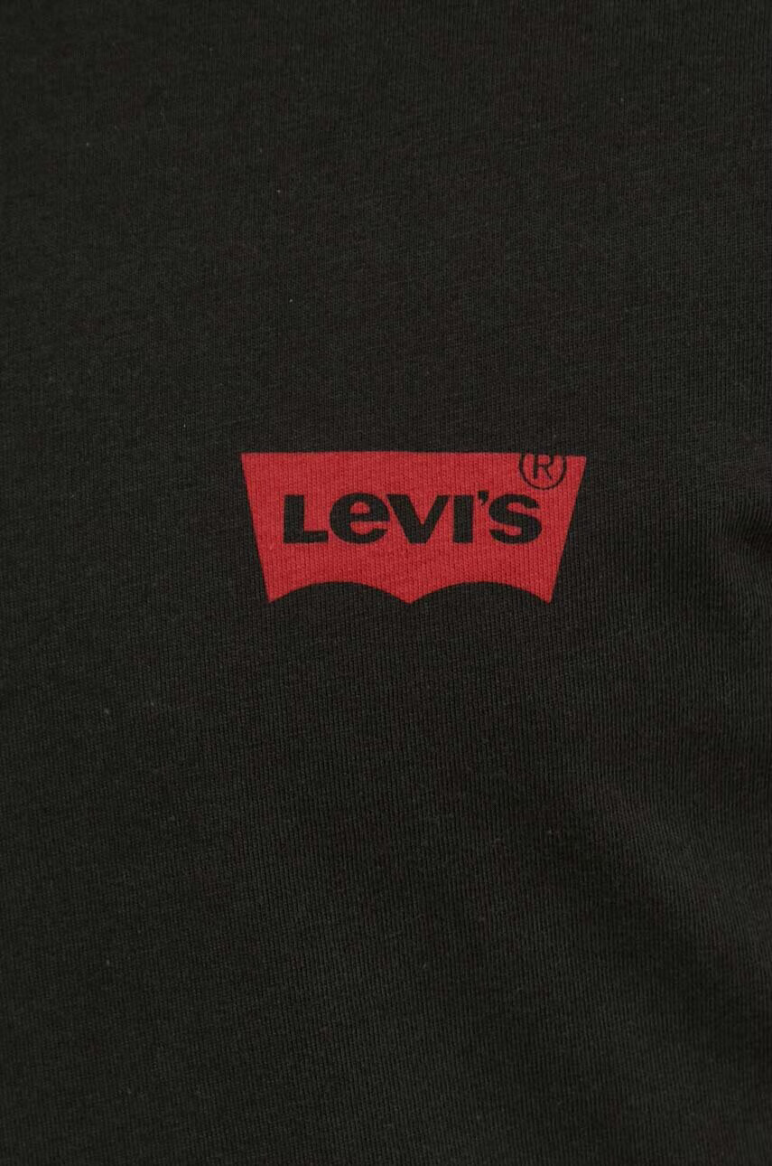 Levi's Памучна тениска (2 броя) в черно с принт - Pepit.bg