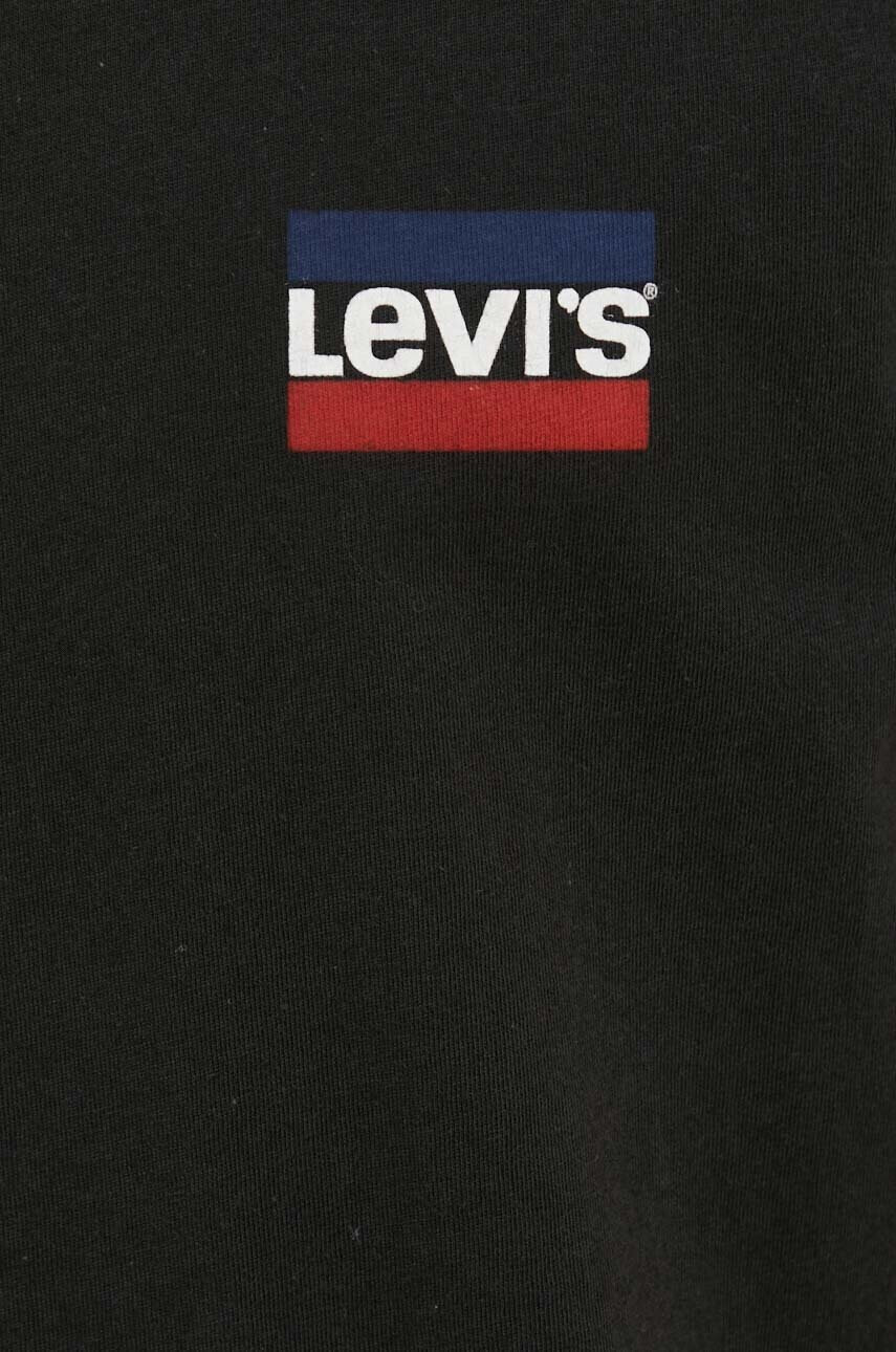 Levi's Памучна тениска (2 броя) в черно с принт - Pepit.bg