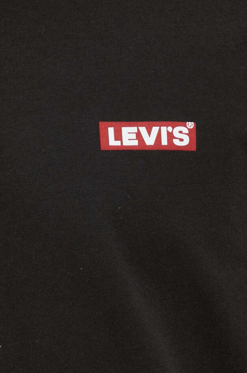 Levi's Памучна тениска (2 броя) в черно с принт - Pepit.bg