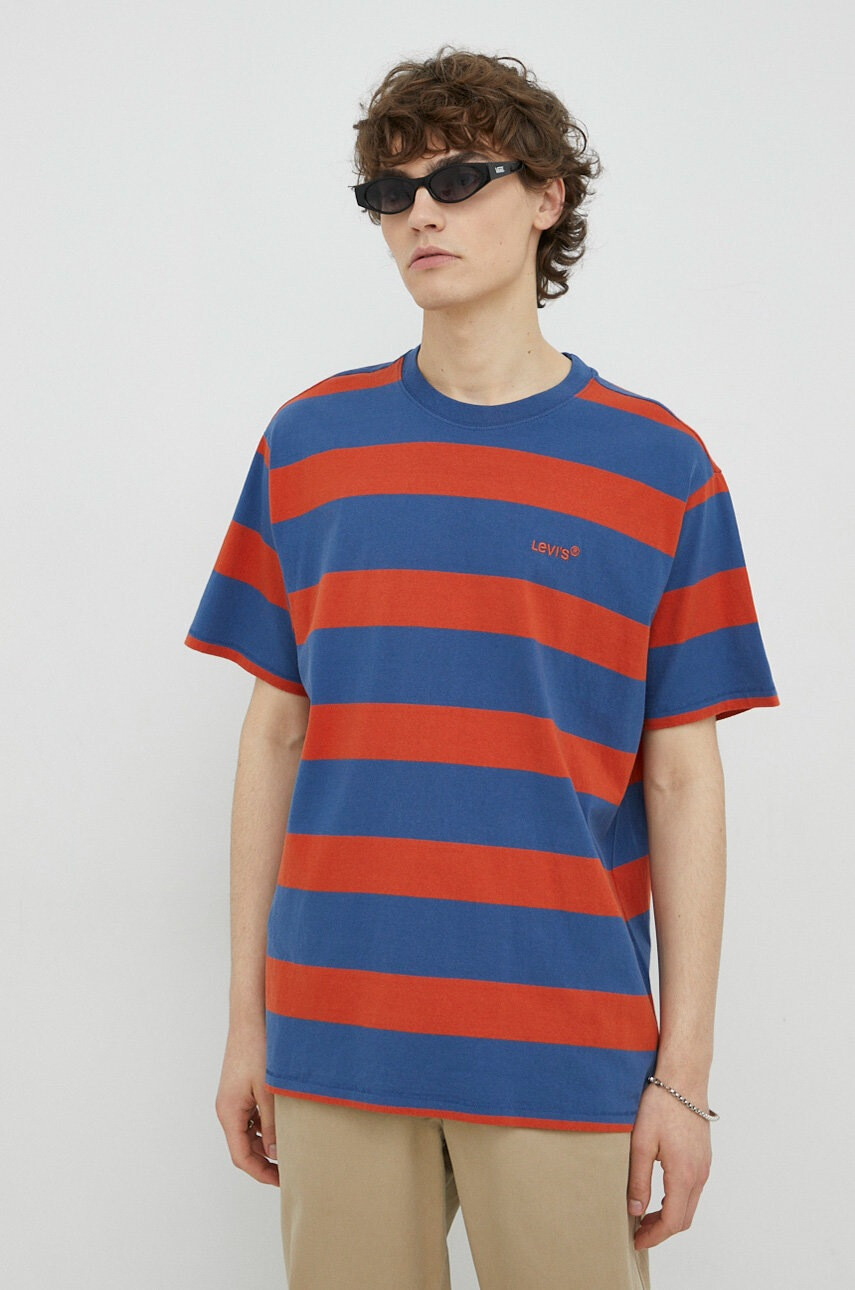 Levi's Памучна тениска с десен - Pepit.bg