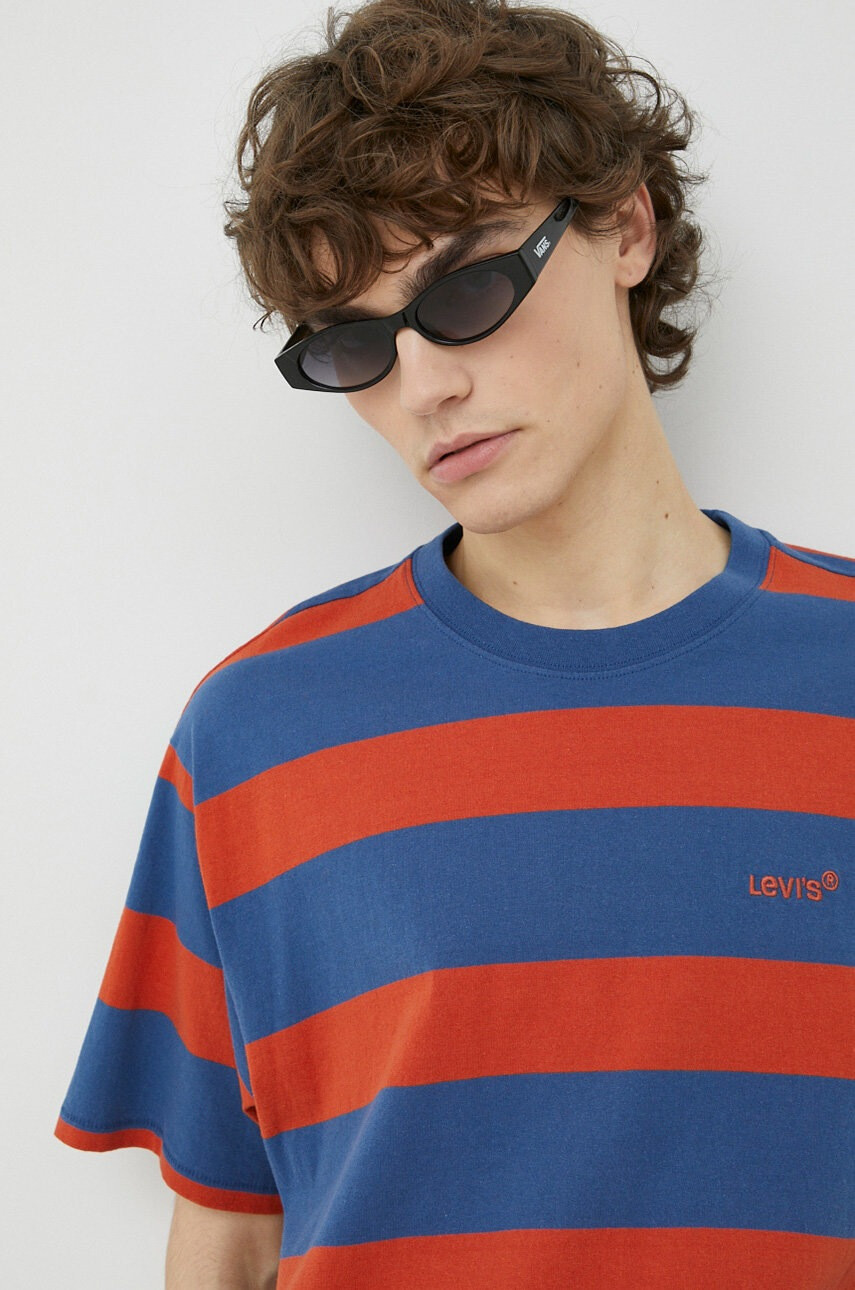 Levi's Памучна тениска с десен - Pepit.bg