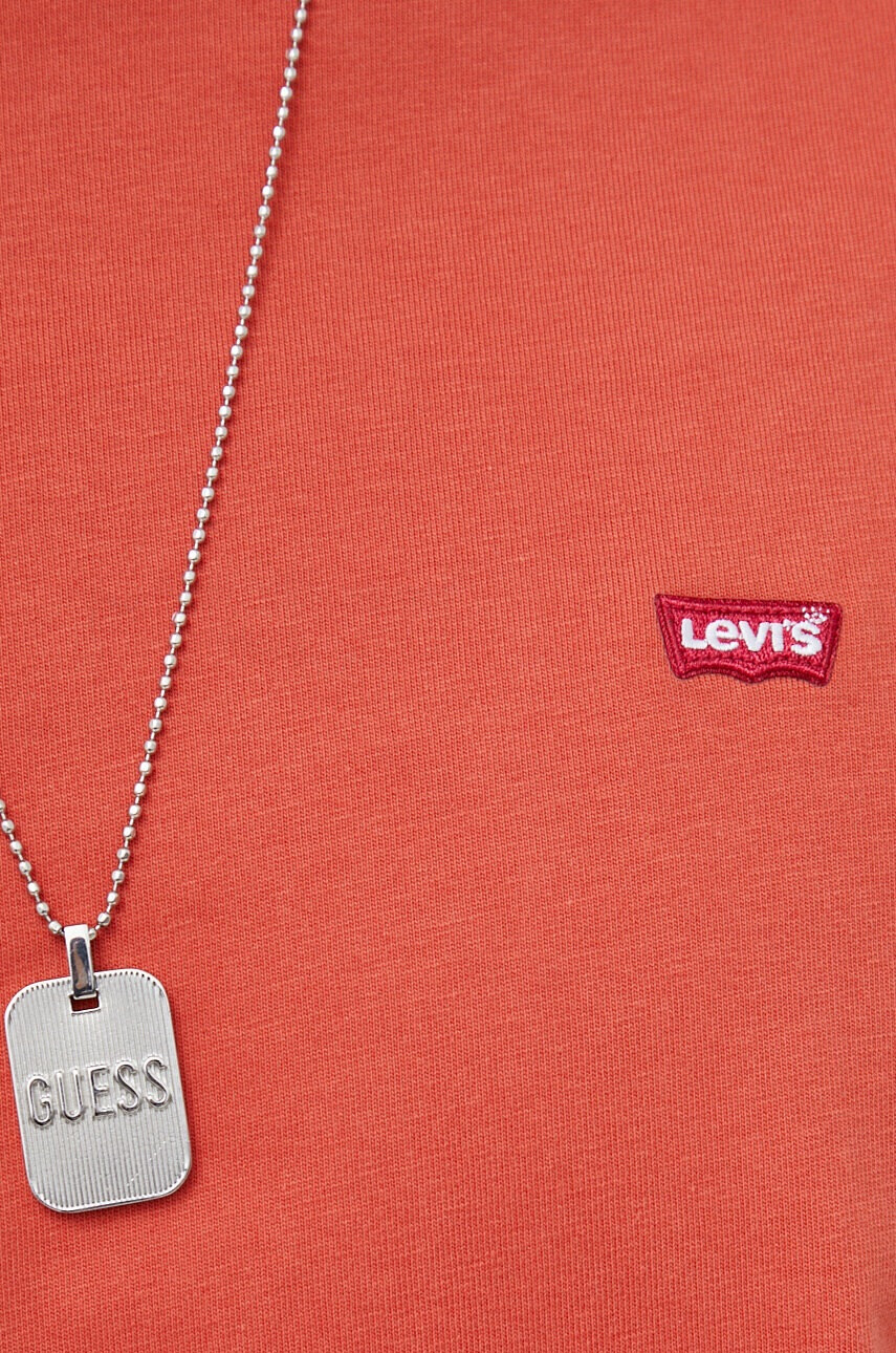 Levi's Памучна тениска в синьо с изчистен дизайн - Pepit.bg