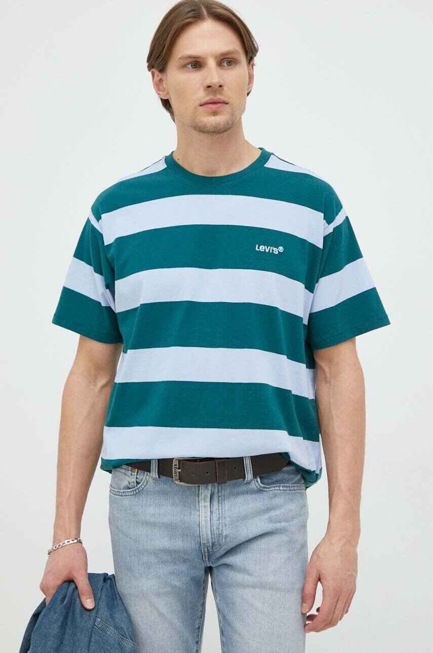 Levi's Памучна тениска с десен - Pepit.bg