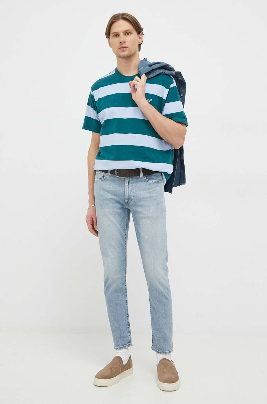 Levi's Памучна тениска с десен - Pepit.bg