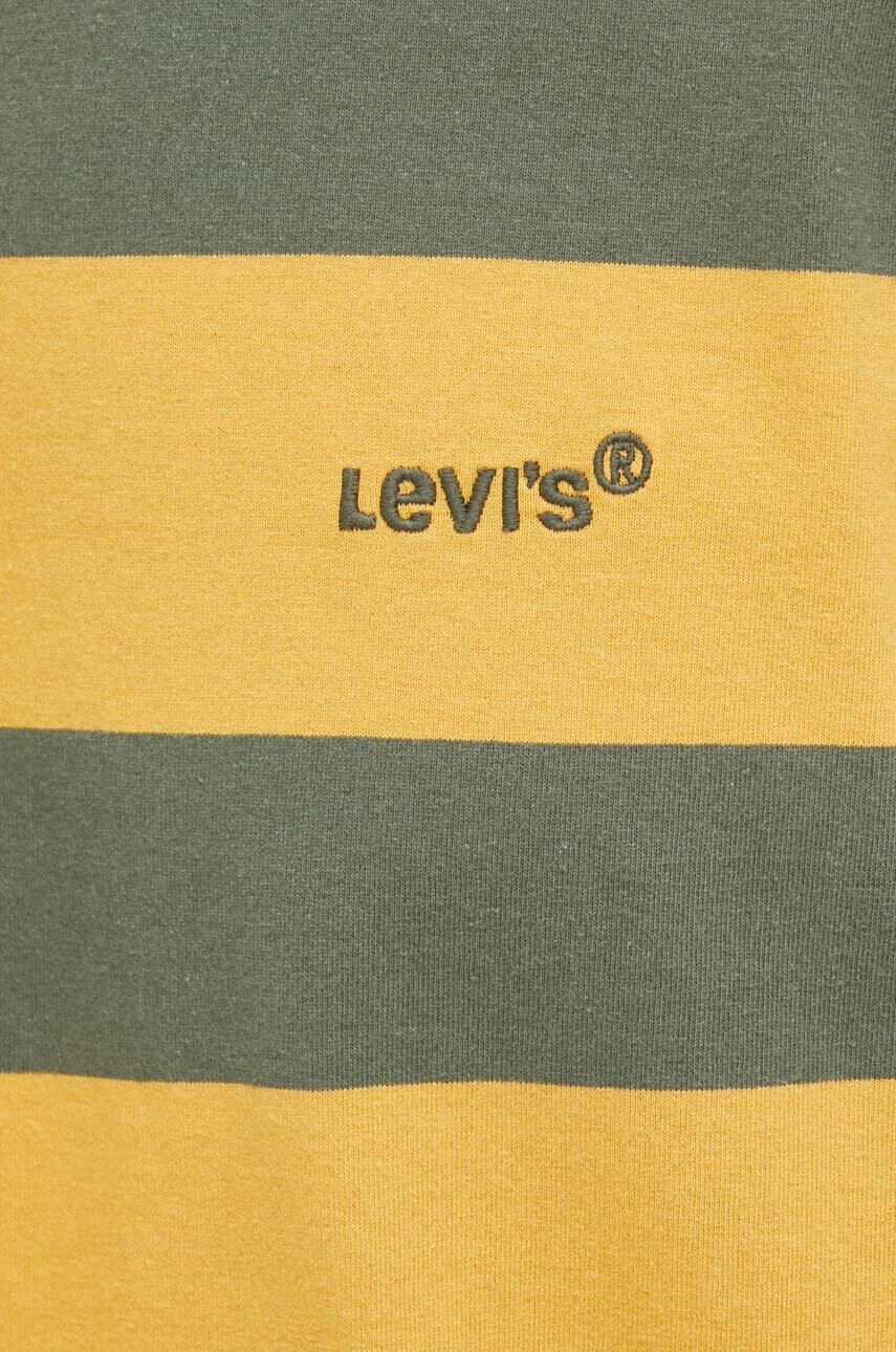 Levi's Памучна тениска в зелено с десен - Pepit.bg
