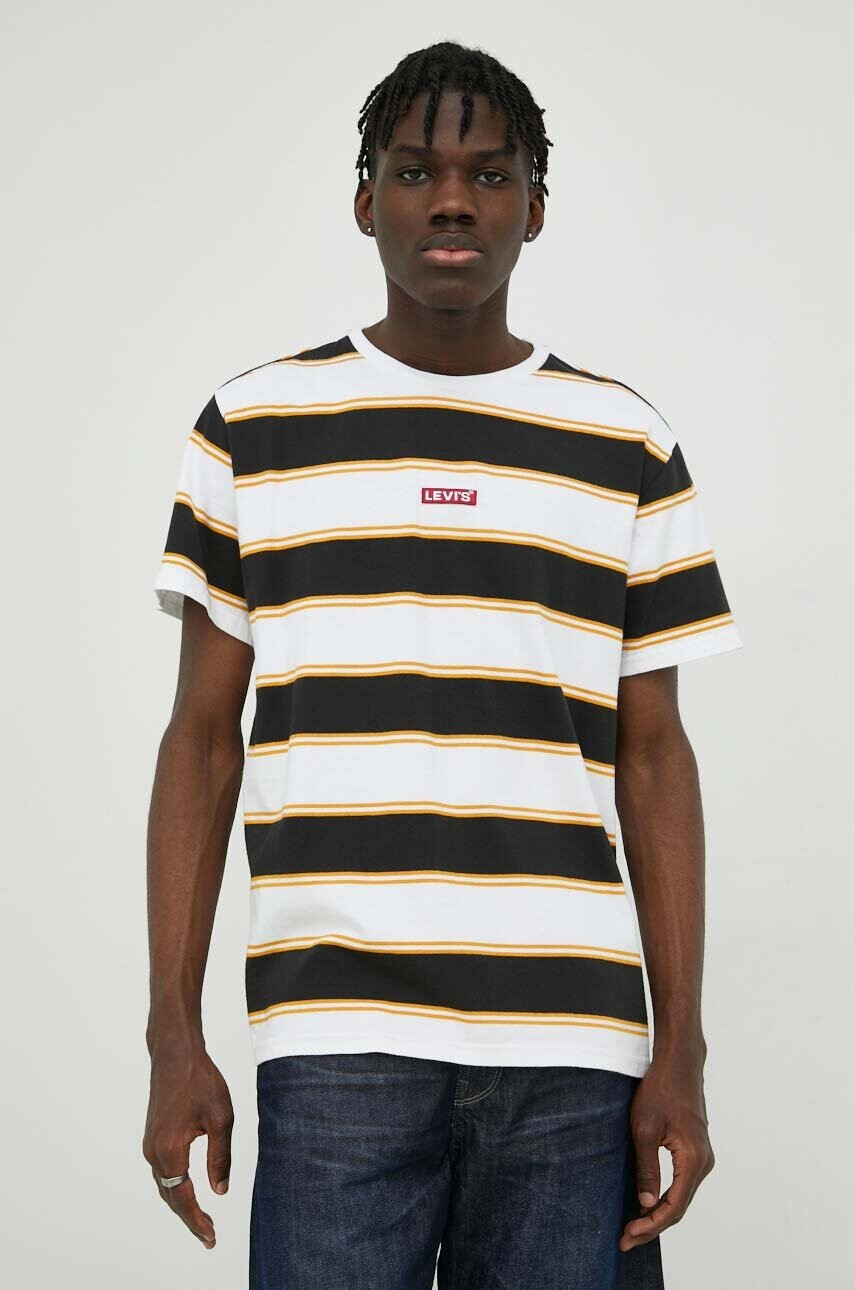 Levi's Памучна тениска с десен - Pepit.bg
