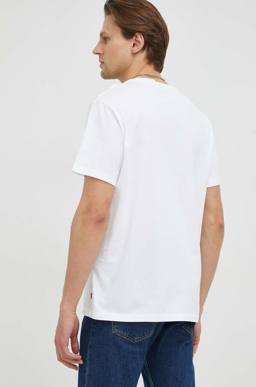 Levi's Памучна тениска в бяло с принт - Pepit.bg