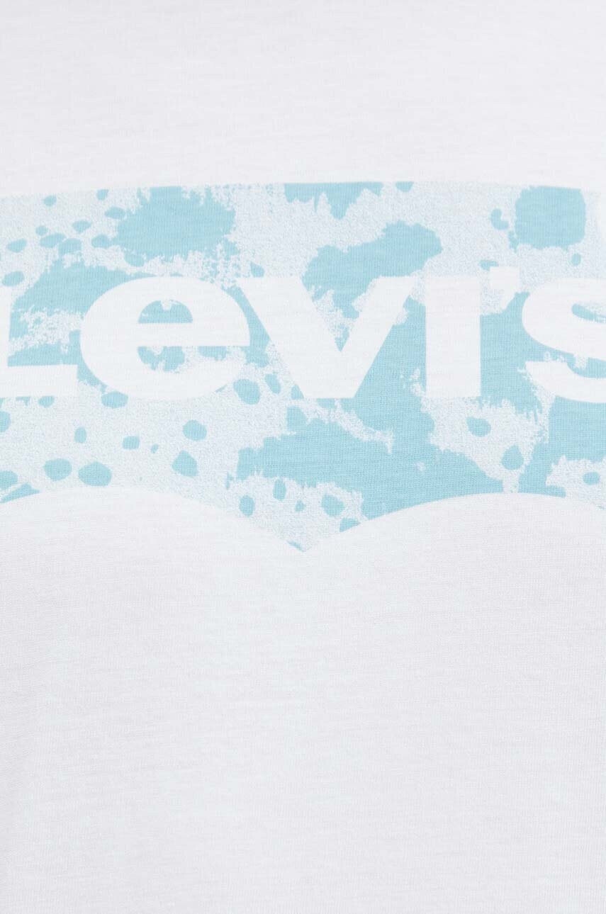 Levi's Памучна тениска в бяло с принт - Pepit.bg
