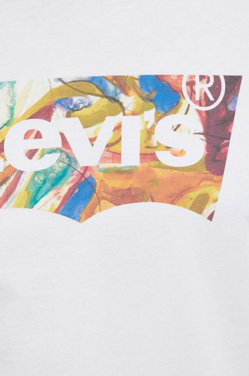 Levi's Памучна тениска в черно с принт - Pepit.bg