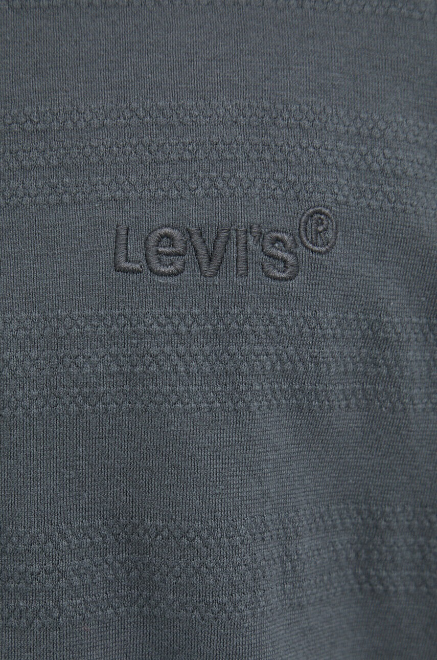 Levi's Памучна тениска в сиво с принт - Pepit.bg