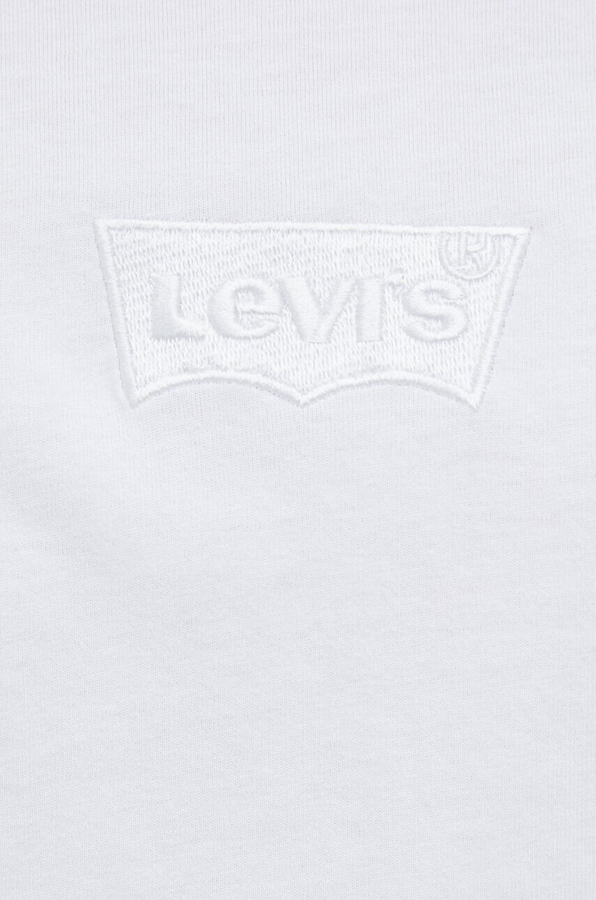 Levi's Памучна тениска в бяло с апликация - Pepit.bg