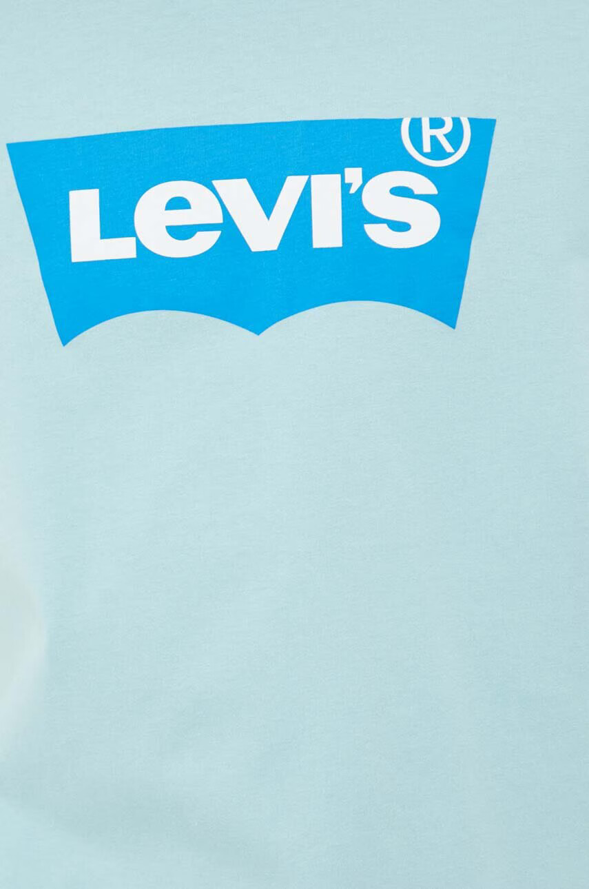 Levi's Памучна тениска в тюркоазено с принт - Pepit.bg