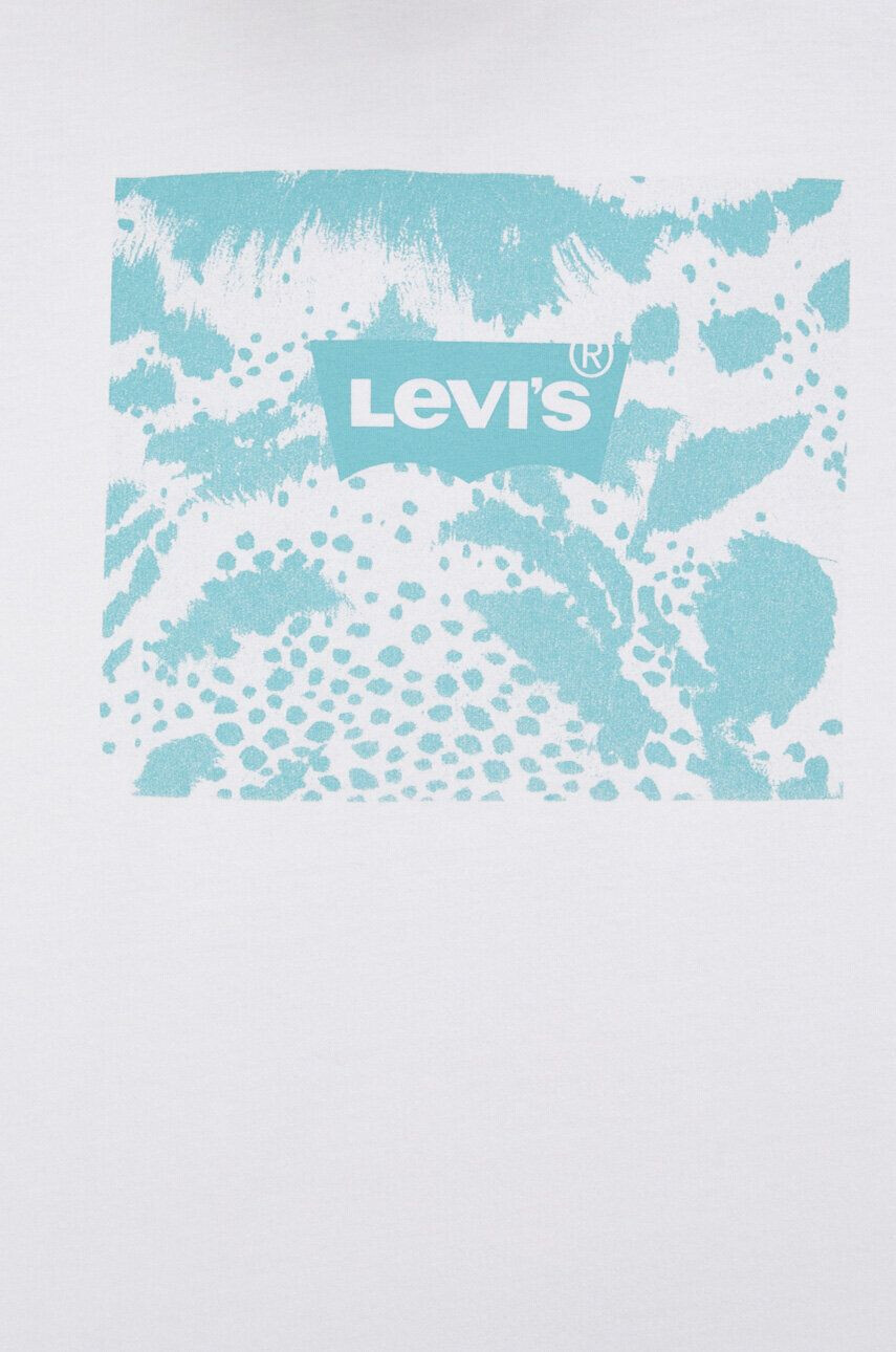 Levi's Памучна тениска в бяло с принт - Pepit.bg