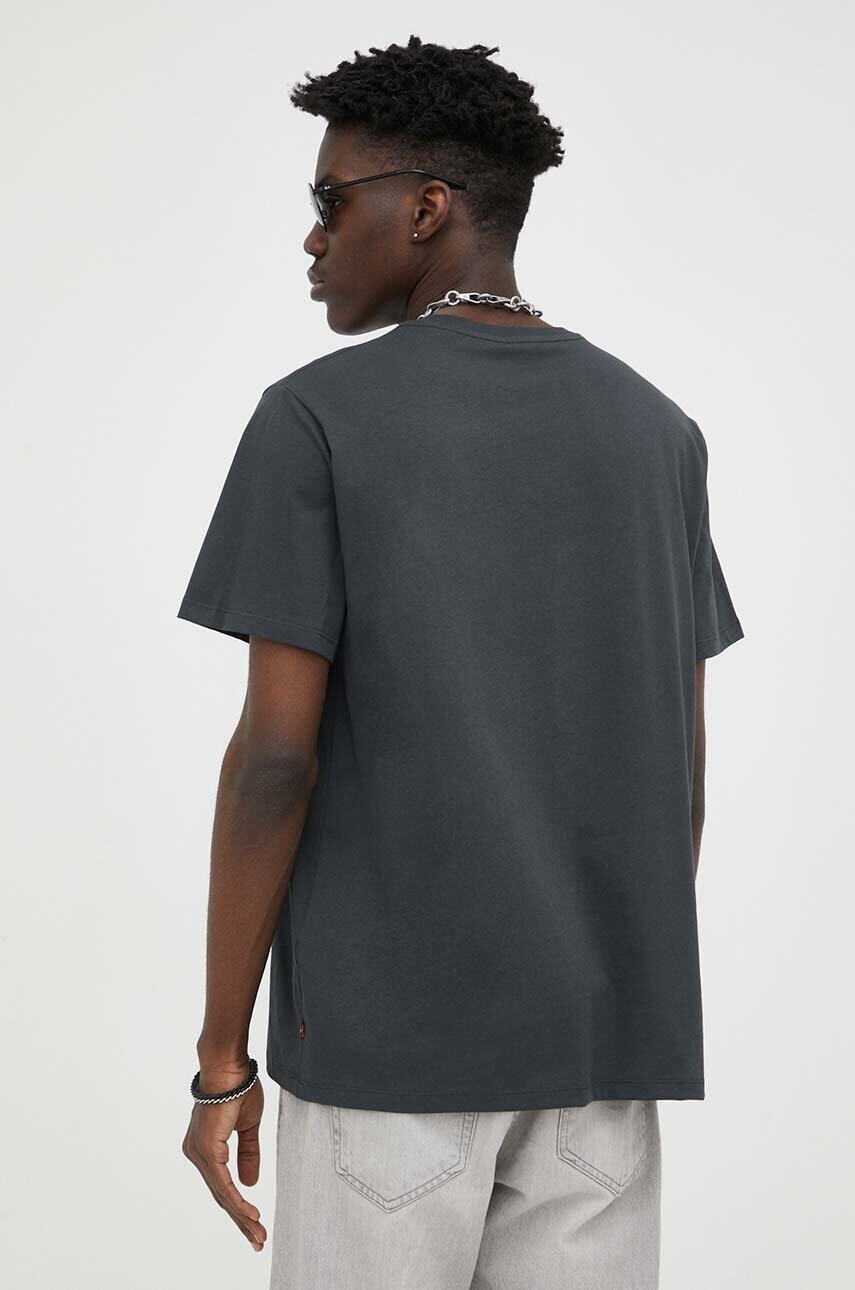 Levi's Памучна тениска в сиво с принт - Pepit.bg