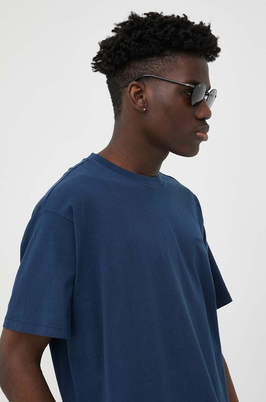 Levi's Памучна тениска в тъмносиньо с апликация - Pepit.bg