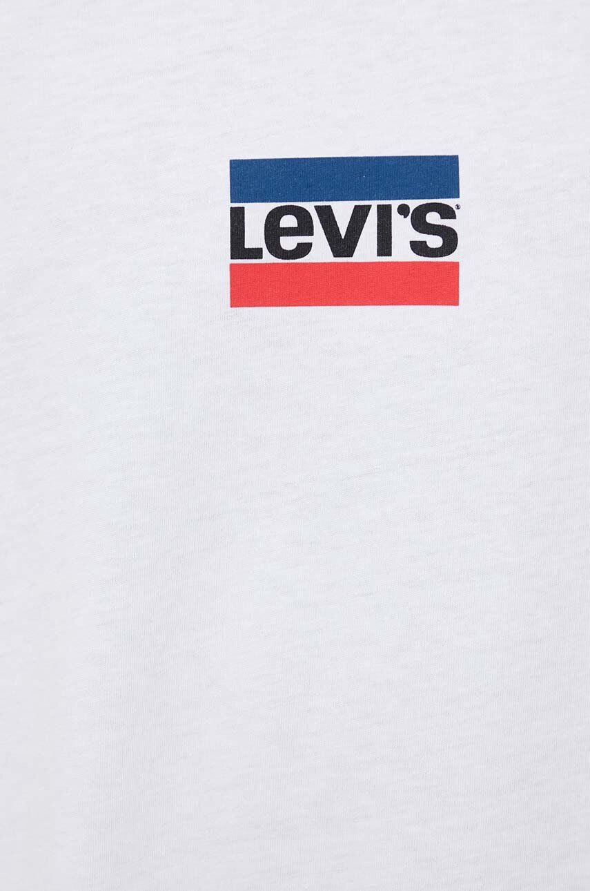 Levi's Памучна тениска в бяло с принт - Pepit.bg