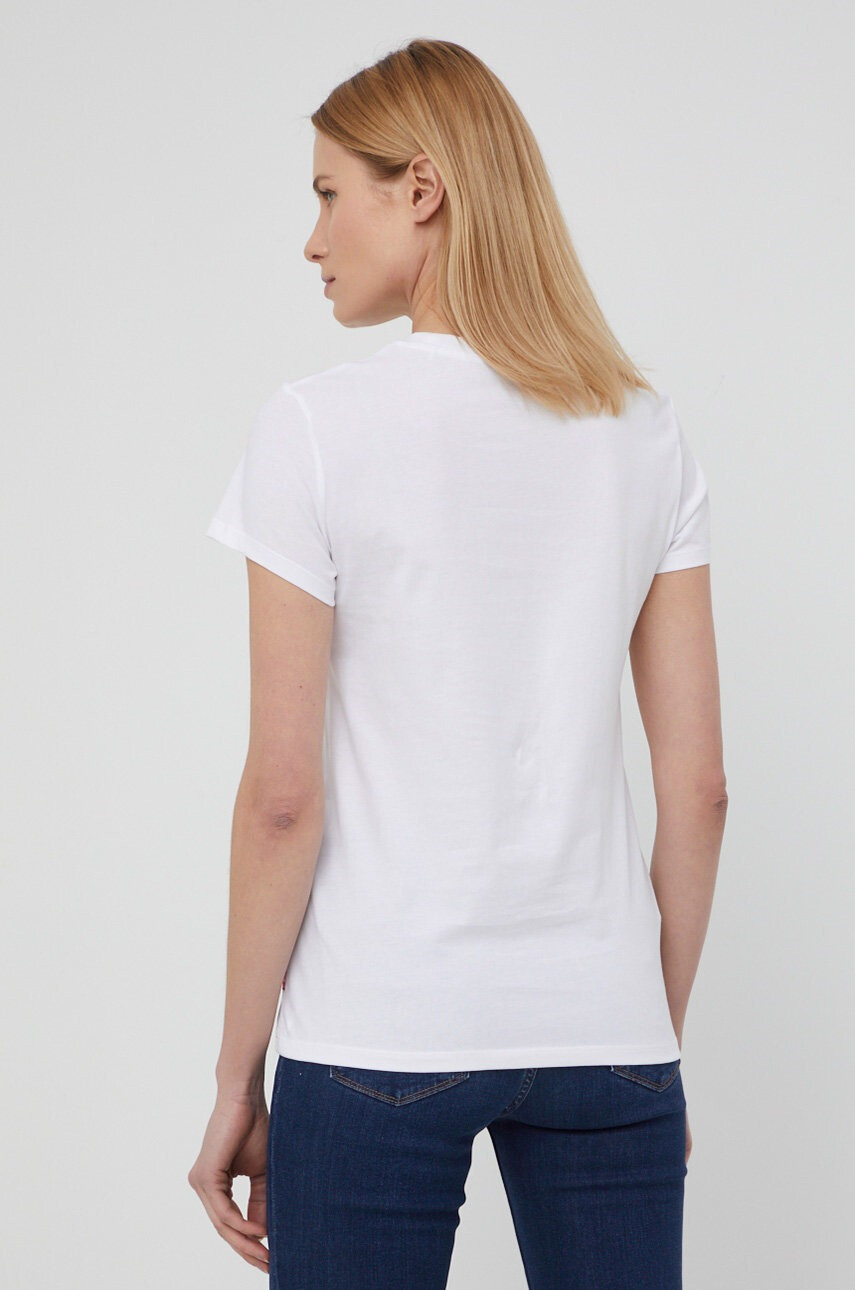 Levi's Памучна тениска в бяло - Pepit.bg