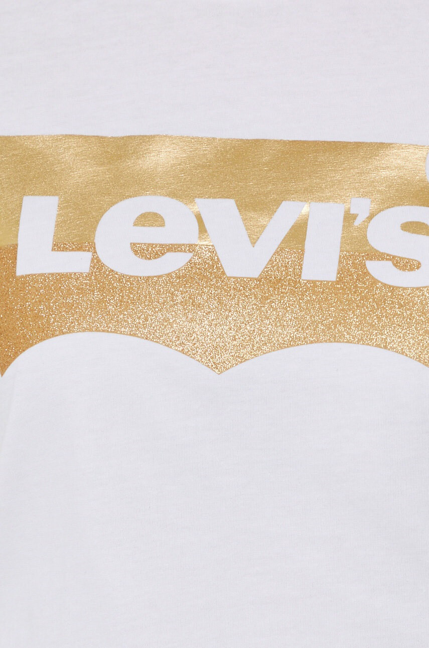 Levi's Памучна тениска в бяло - Pepit.bg