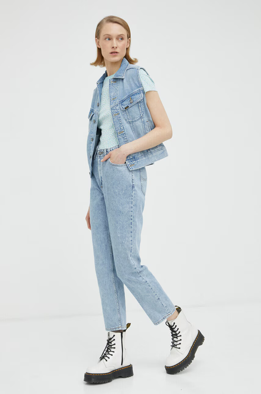Levi's Памучна тениска в синьо - Pepit.bg