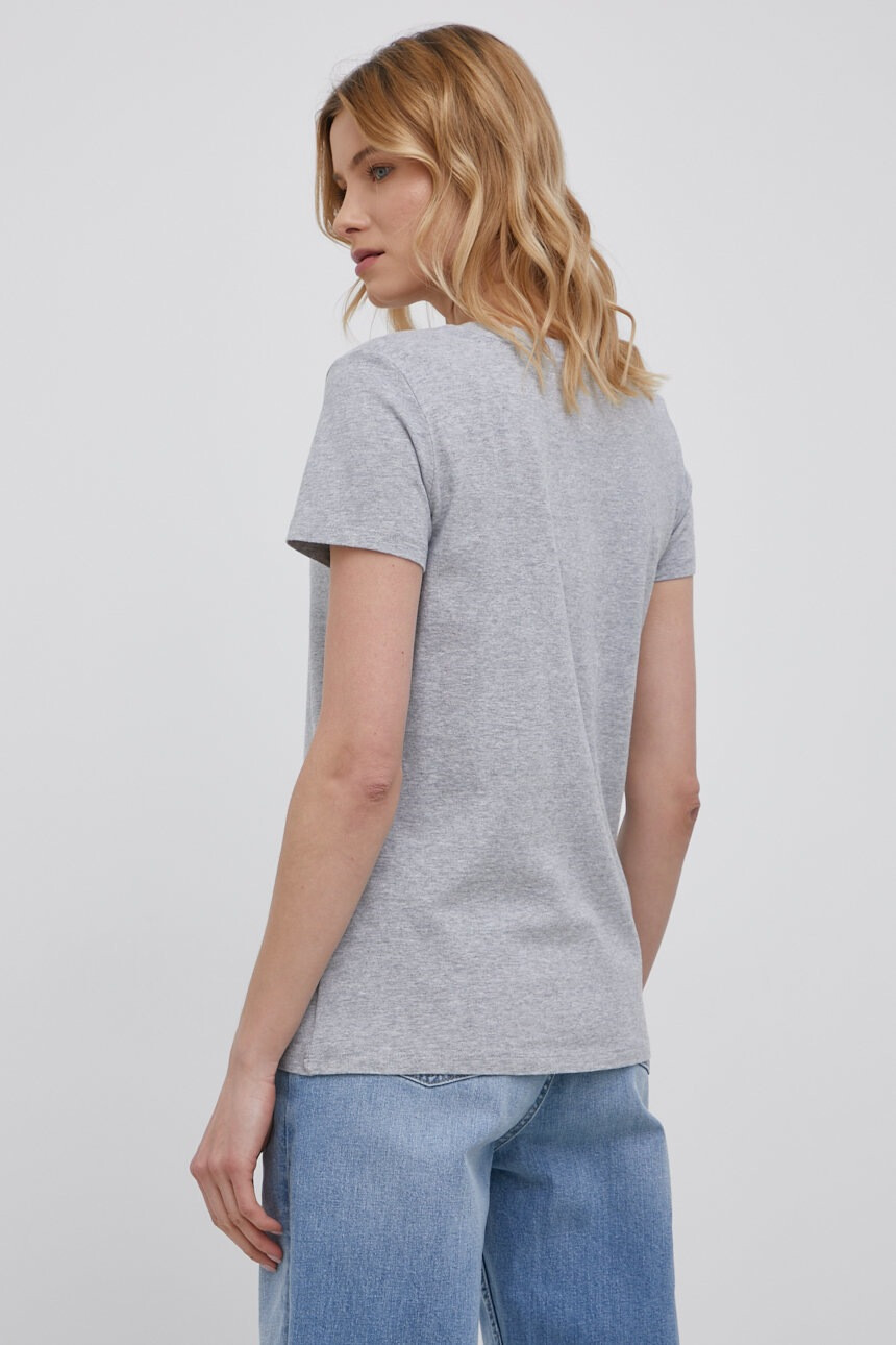 Levi's Памучна тениска в сиво - Pepit.bg