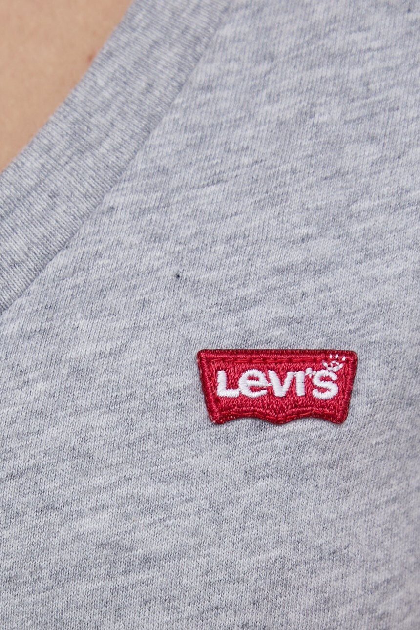 Levi's Памучна тениска в сиво - Pepit.bg