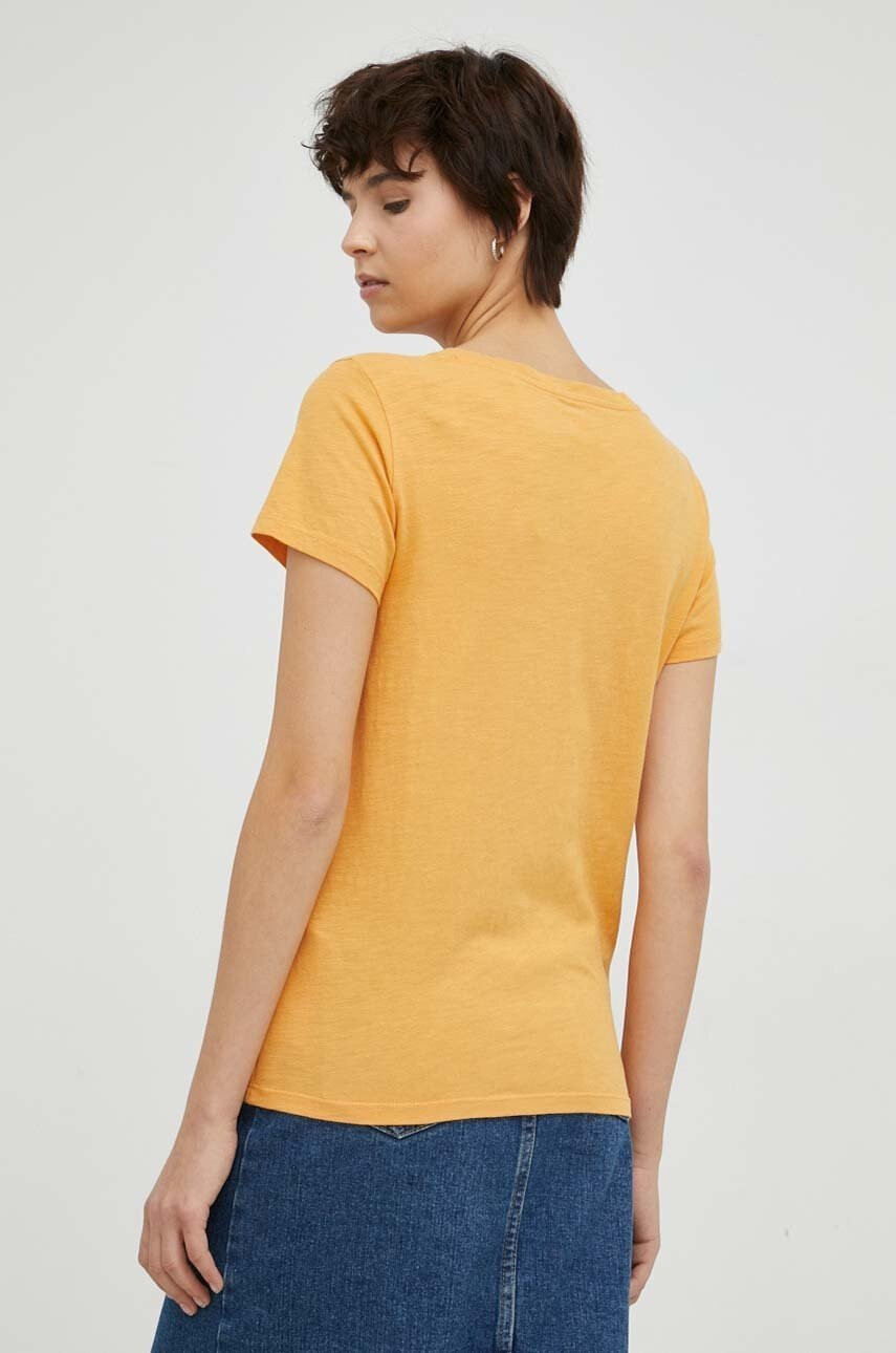 Levi's Памучна тениска в оранжево - Pepit.bg