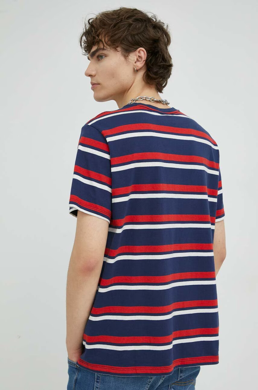 Levi's Памучна Тениска в тъмносиньо с десен - Pepit.bg