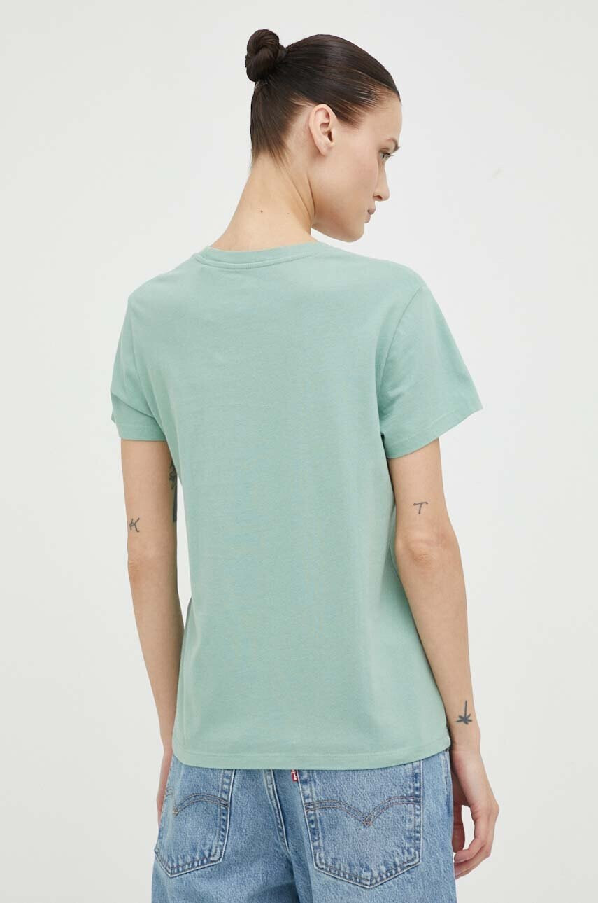 Levi's Памучна тениска в зелено - Pepit.bg