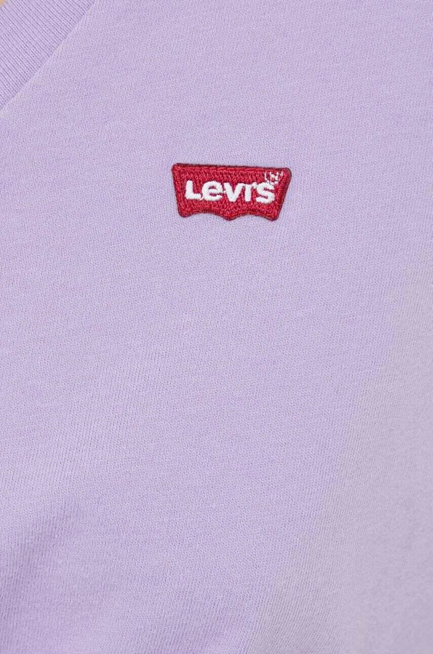 Levi's Памучна тениска в лилаво - Pepit.bg