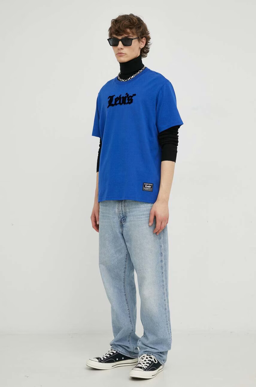 Levi's Памучна тениска с апликация - Pepit.bg