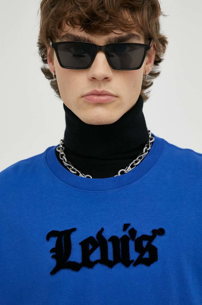 Levi's Памучна тениска с апликация - Pepit.bg