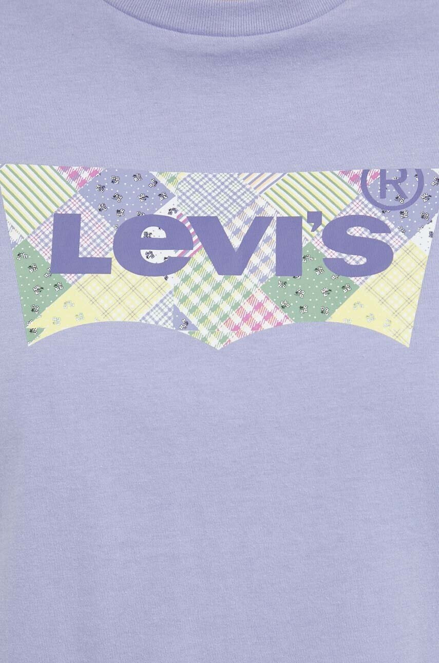 Levi's Памучна тениска в синьо - Pepit.bg